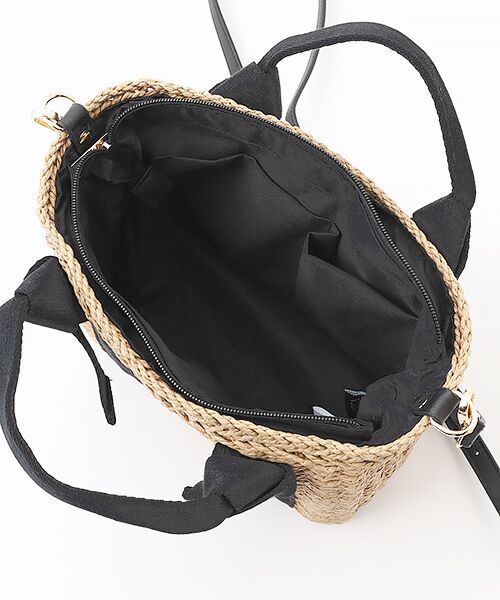 MONICA / モニカ かごバック | 【MONICA】リボンハンドル2WAYかごバッグ | 詳細5