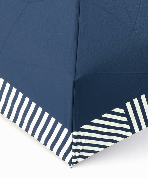 MONO COMME CA / モノコムサ 傘 | 《晴雨兼用》ストライプ 折りたたみ日傘 | 詳細4