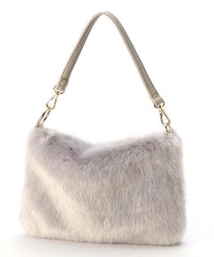 MONO COMME CA / モノコムサ ハンドバッグ | 【モノコムサ】【４ＷＡＹ仕様】 新鮮カラー ファーバッグ