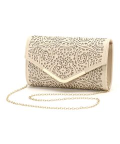 MONO COMME CA / モノコムサ ハンドバッグ | カッティングレース　クラッチバッグ