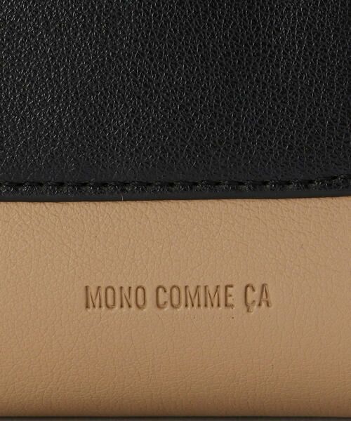 MONO COMME CA / モノコムサ ショルダーバッグ | フェイクレザー スクエア ミニポシェット | 詳細8