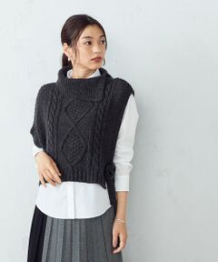 MONO COMME CA / モノコムサ ニット・セーター | ケーブル編み　変形ニット