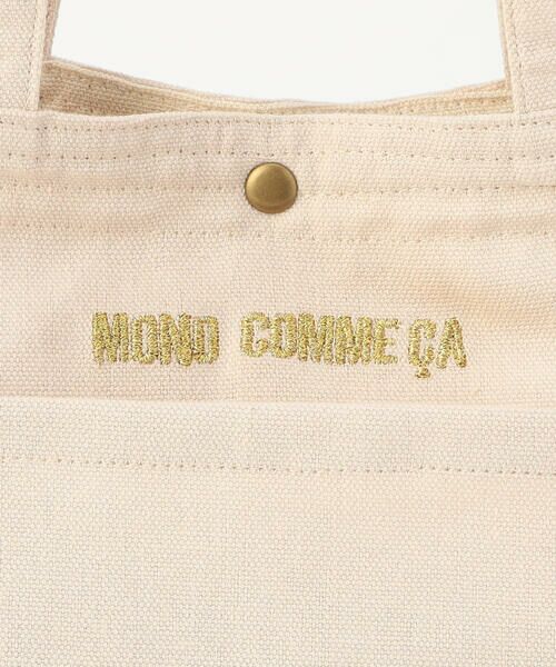 MONO COMME CA / モノコムサ トートバッグ | ロゴ刺しゅう ミニトート | 詳細15