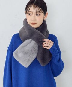 MONO COMME CA / モノコムサ その他小物 | バイカラー フェイクファーティペット