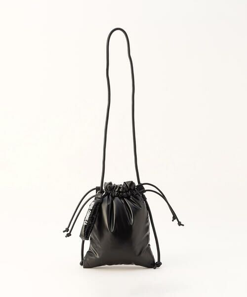 セール】 チャーム付き パデッド巾着ショルダー （ショルダー