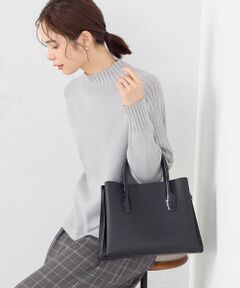 MONO COMME CA / モノコムサ ハンドバッグ | 型押しハンドルバッグ