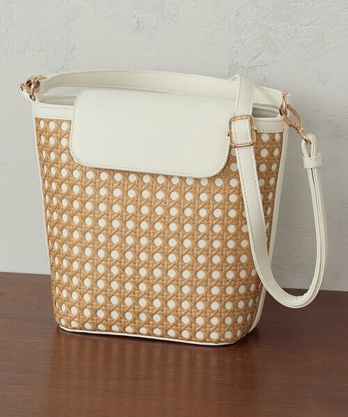 MONO COMME CA / モノコムサ ハンドバッグ | 2way ワンハンドル 雑材バッグ | 詳細19