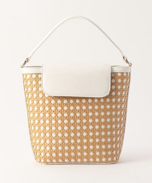 MONO COMME CA / モノコムサ ハンドバッグ | 2way ワンハンドル 雑材バッグ | 詳細21