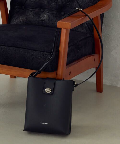 MONO COMME CA / モノコムサ ショルダーバッグ | ひねり金具 縦長ショルダー | 詳細2