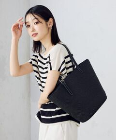 MONO COMME CA / モノコムサ トートバッグ | ペーパーブレード 雑材トートバッグ