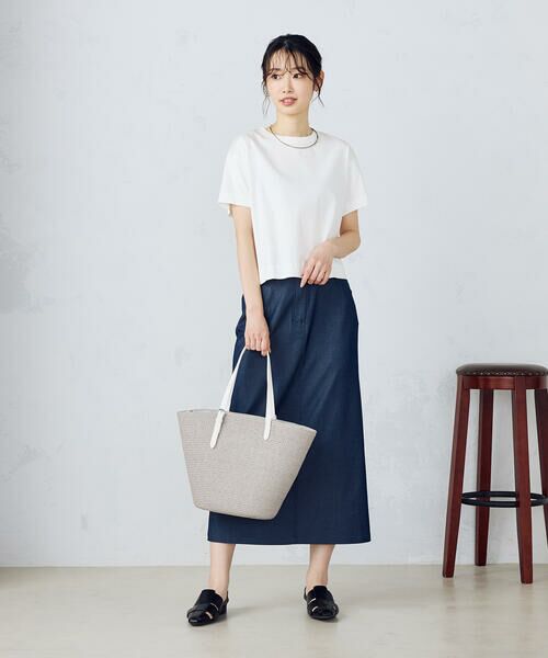 MONO COMME CA / モノコムサ トートバッグ | ペーパーブレード 雑材トートバッグ | 詳細16