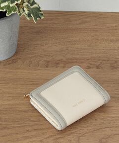 MONO COMME CA / モノコムサ その他小物 | 額縁切り替え コンパクト 二つ折り財布