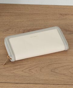 MONO COMME CA / モノコムサ その他小物 | 額縁切り替え ラウンドファスナー 長財布