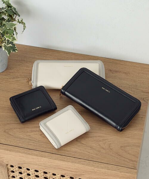 MONO COMME CA / モノコムサ その他小物 | 額縁切り替え ラウンドファスナー 長財布 | 詳細9