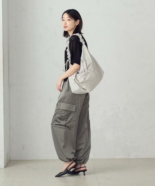 MONO COMME CA / モノコムサ トートバッグ | 2WAY ギャザーショルダートート | 詳細11