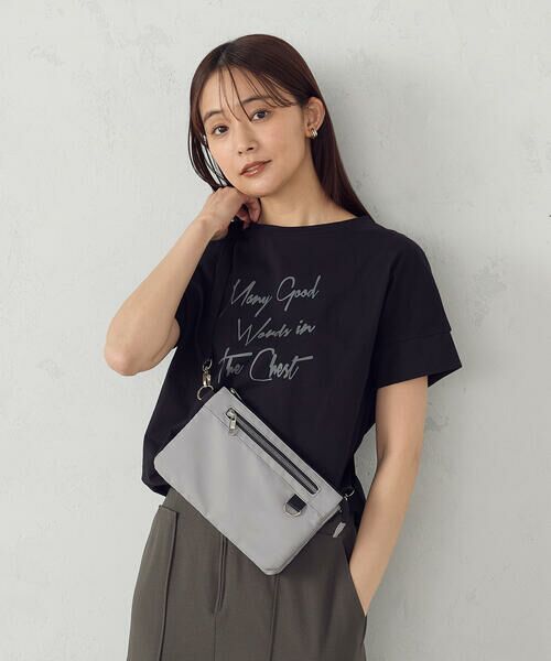 MONO COMME CA/モノコムサ 3層ショルダー グレー F MONO COMME CA/モノコムサ 3層ショルダー グレー F