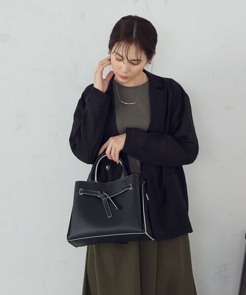 MONO COMME CA / モノコムサ トートバッグ | リボンあおりトートバッグ | 詳細1