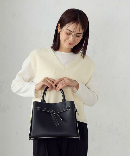 MONO COMME CA / モノコムサ トートバッグ | リボンあおりトートバッグ | 詳細4