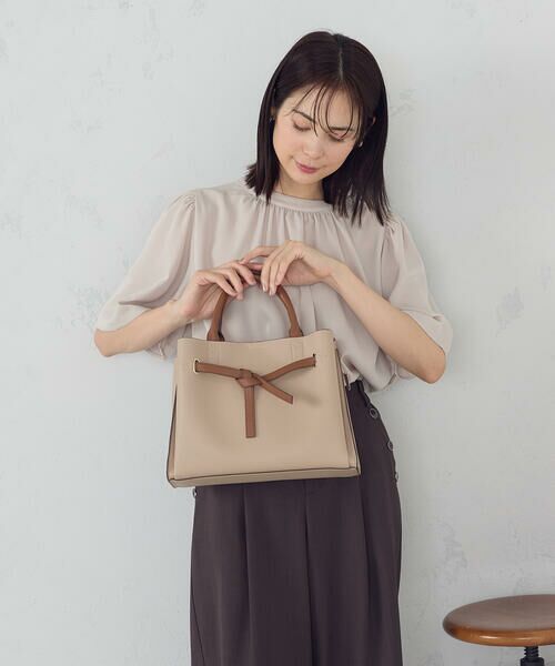 MONO COMME CA / モノコムサ トートバッグ | リボンあおりトートバッグ | 詳細14