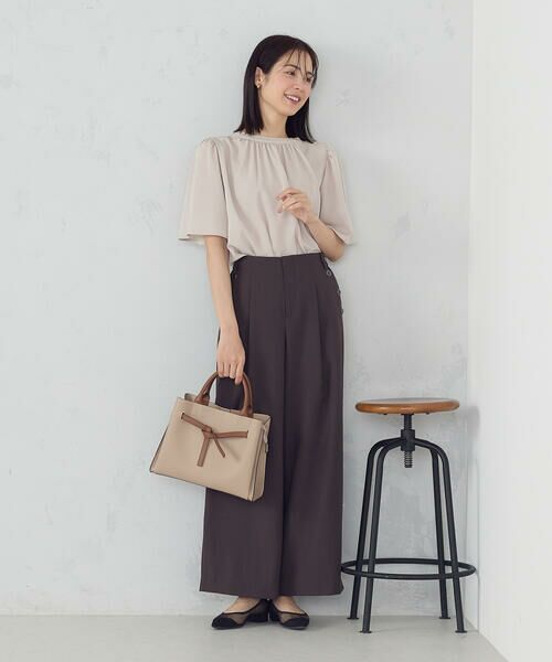 MONO COMME CA / モノコムサ トートバッグ | リボンあおりトートバッグ | 詳細15