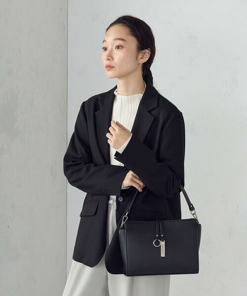 MONO COMME CA / モノコムサ ショルダーバッグ | ロゴプレート ミニショルダー | 詳細1