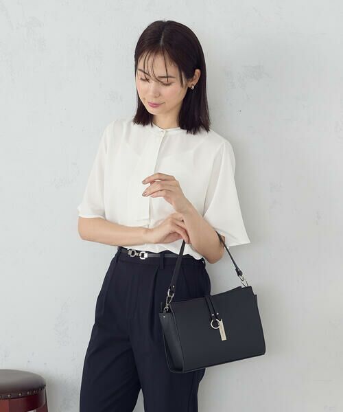 MONO COMME CA / モノコムサ ショルダーバッグ | ロゴプレート ミニショルダー | 詳細5