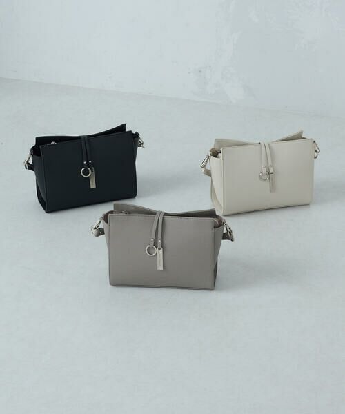 MONO COMME CA / モノコムサ ショルダーバッグ | ロゴプレート ミニショルダー | 詳細8