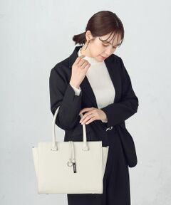 MONO COMME CA / モノコムサ トートバッグ | ロゴプレートトート