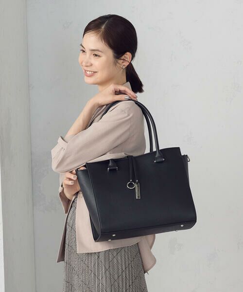 MONO COMME CA / モノコムサ トートバッグ | ロゴプレートトート | 詳細1