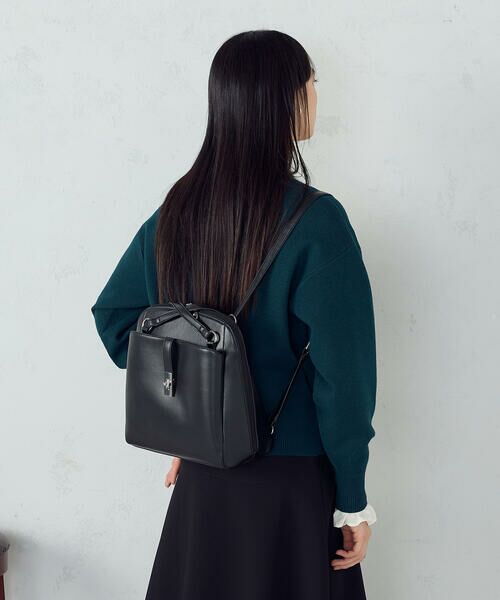 MONO COMME CA / モノコムサ トートバッグ | ひねり金具 2WAY トートリュック | 詳細1