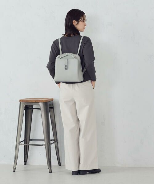 MONO COMME CA / モノコムサ トートバッグ | ひねり金具 2WAY トートリュック | 詳細11