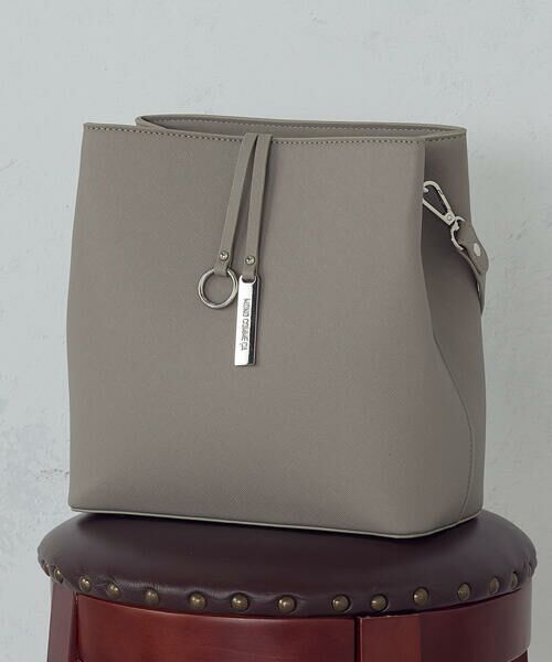 MONO COMME CA / モノコムサ トートバッグ | ロゴプレート ミニバッグ | 詳細5