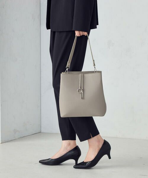 MONO COMME CA / モノコムサ トートバッグ | ロゴプレート ミニバッグ | 詳細3