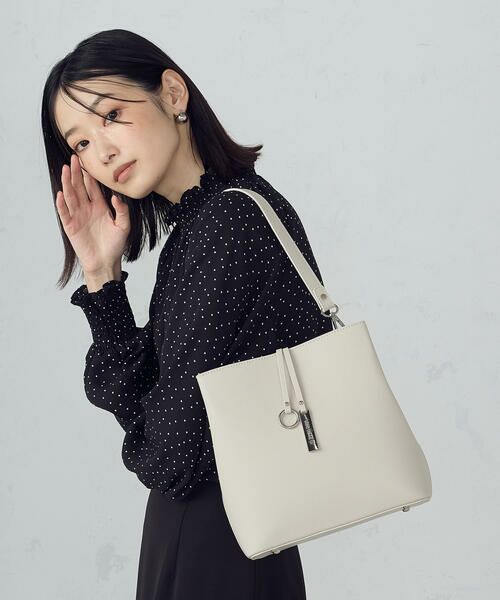 MONO COMME CA / モノコムサ トートバッグ | ロゴプレート ミニバッグ | 詳細27