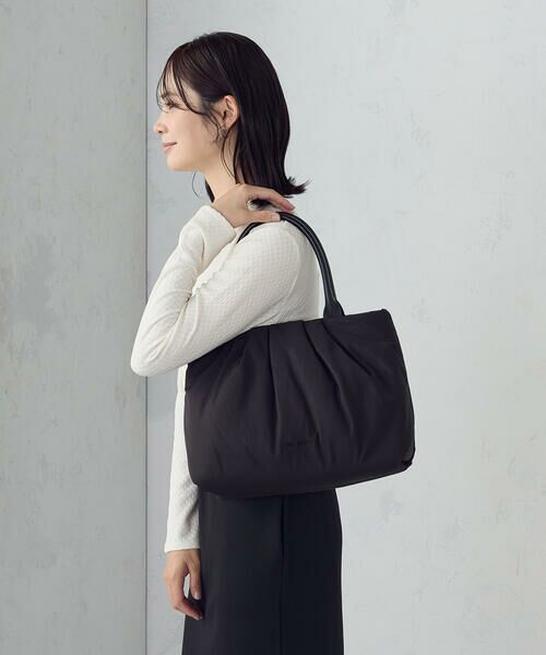 MONO COMME CA/モノコムサ 2WAY パデット トート ブラック F MONO COMME CA/モノコムサ 2WAY パデット トート ブラック F