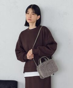 MONO COMME CA / モノコムサ ボストンバッグ | 2WAY フェイクファー ボストンバッグ