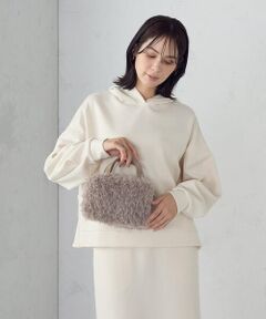 MONO COMME CA / モノコムサ ボストンバッグ | 2WAY フェイクファー ボストンバッグ