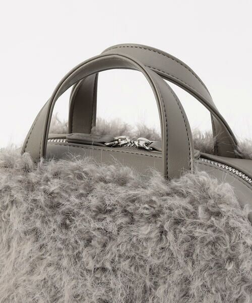 MONO COMME CA / モノコムサ ボストンバッグ | 2WAY フェイクファー ボストンバッグ | 詳細11