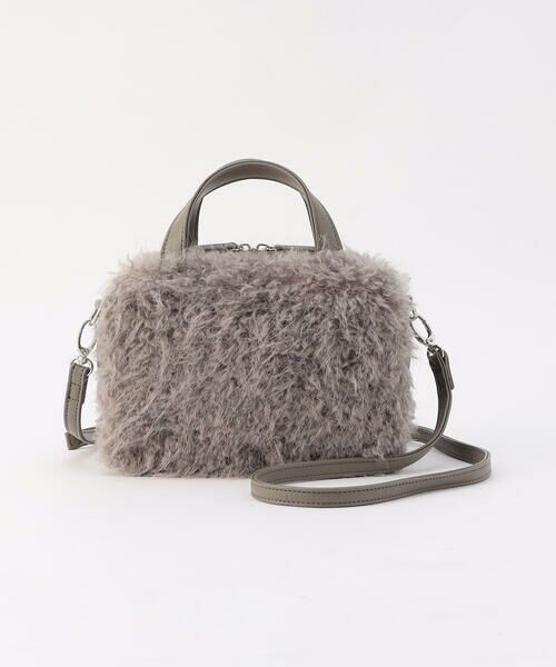 MONO COMME CA / モノコムサ ボストンバッグ | 2WAY フェイクファー ボストンバッグ | 詳細15