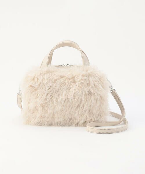 MONO COMME CA / モノコムサ ボストンバッグ | 2WAY フェイクファー ボストンバッグ | 詳細25