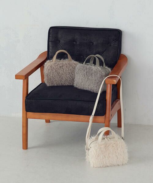 MONO COMME CA / モノコムサ ボストンバッグ | 2WAY フェイクファー ボストンバッグ | 詳細23