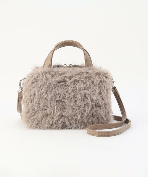 MONO COMME CA / モノコムサ ボストンバッグ | 2WAY フェイクファー ボストンバッグ | 詳細29