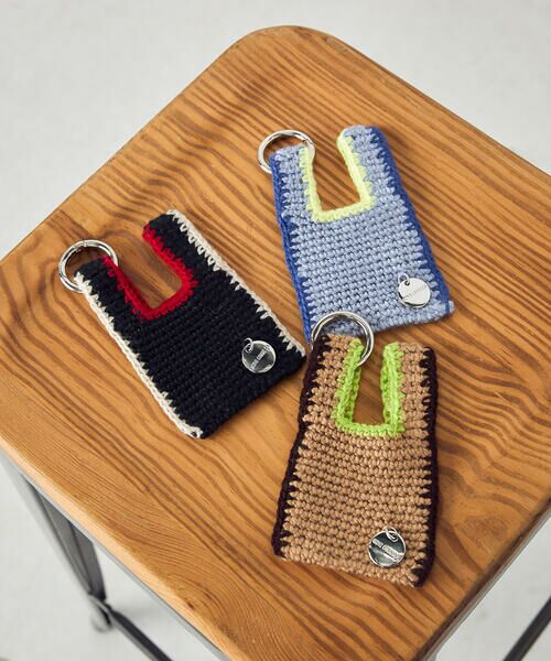 MONO COMME CA / モノコムサ チャーム | ニットバッグチャーム | 詳細1