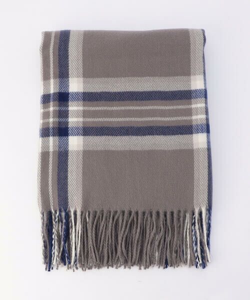 MONO COMME CA / モノコムサ マフラー・ショール・スヌード・ストール | チェック柄 ポンチョストール | 詳細3