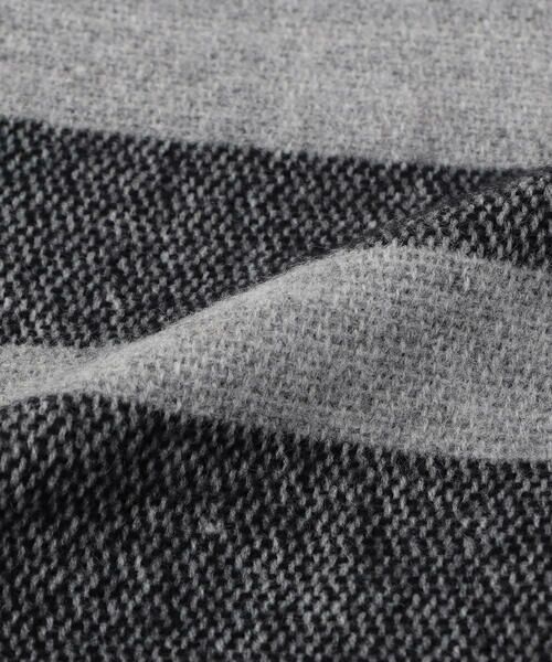 MONO COMME CA / モノコムサ マフラー・ショール・スヌード・ストール | ボーダー柄 ポンチョストール | 詳細4