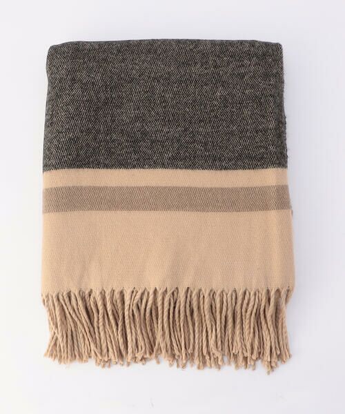 MONO COMME CA / モノコムサ マフラー・ショール・スヌード・ストール | ボーダー柄 ポンチョストール | 詳細8
