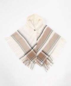 MONO COMME CA / モノコムサ マフラー・ショール・スヌード・ストール | フード風 ポンチョストール