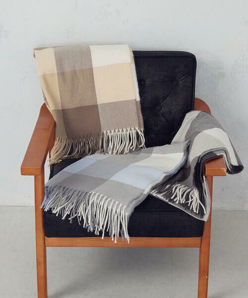 MONO COMME CA / モノコムサ マフラー・ショール・スヌード・ストール | ブロックチェックストール | 詳細6