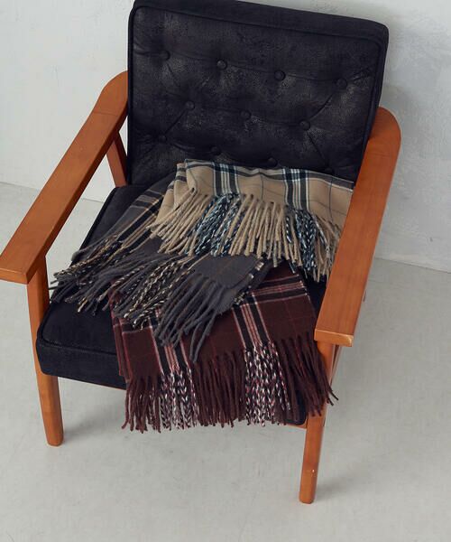 MONO COMME CA / モノコムサ マフラー・ショール・スヌード・ストール | カラーチェックストール | 詳細8