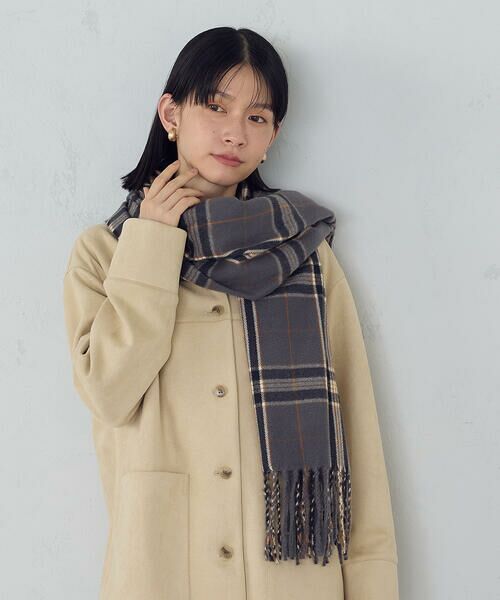 MONO COMME CA / モノコムサ マフラー・ショール・スヌード・ストール | カラーチェックストール | 詳細3